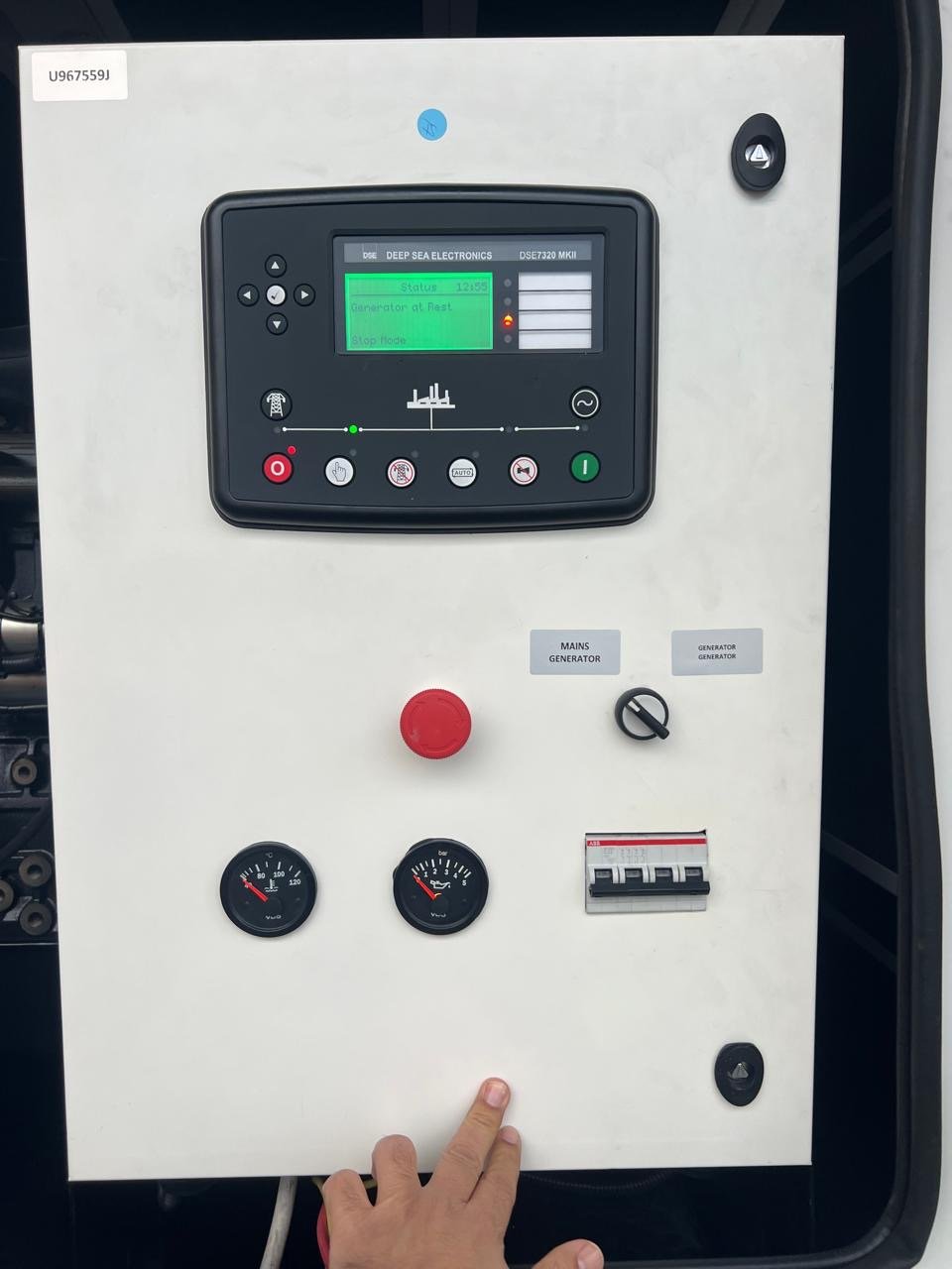 Generator control panel